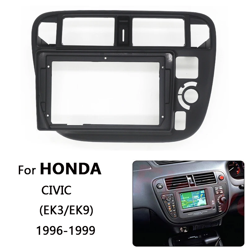 

Автомобильная панель приборной панели для Honda Civic RHD 1996, 1997, 1998, 1999, комплект рамки для автостерео, лицевая панель, лицевая панель