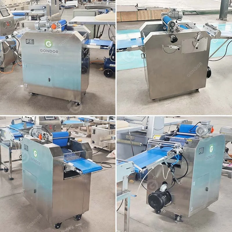 Mini Croissant Forming Maker Dough Street Bread Rolling Making Production Line Machine Automatic Price