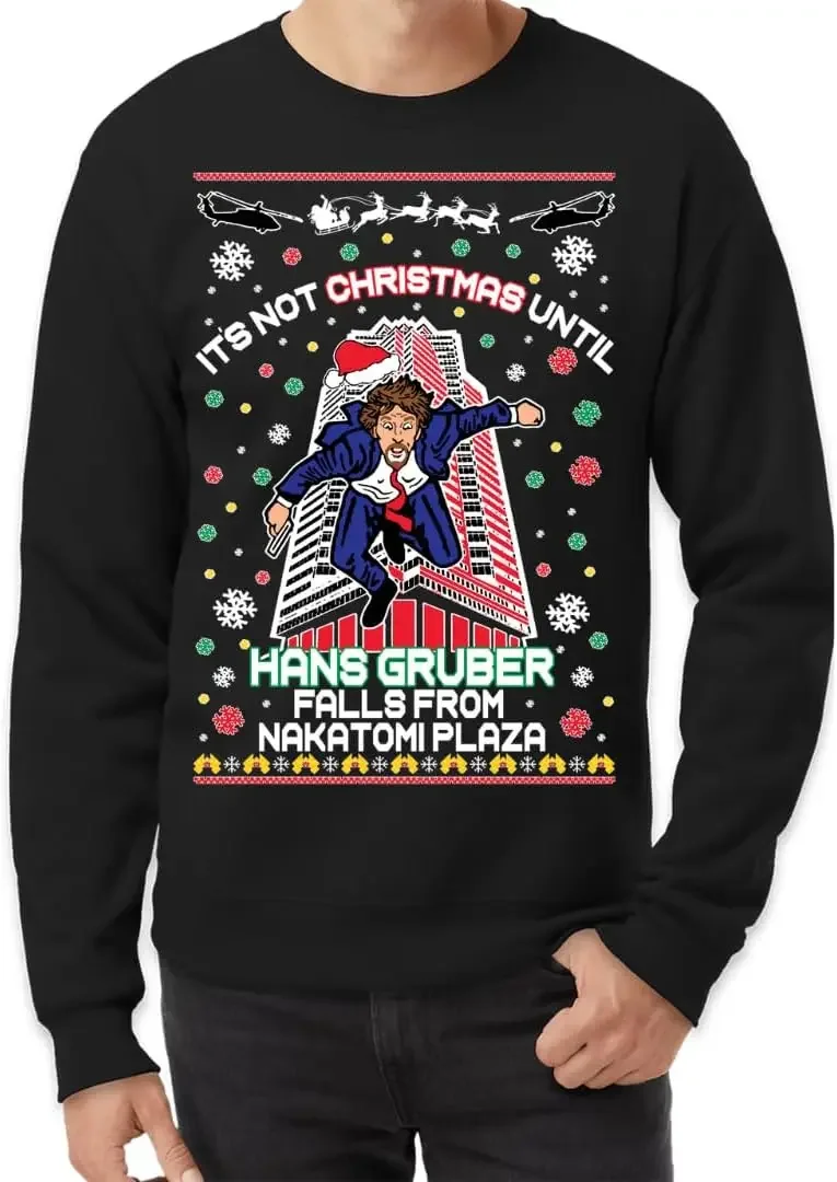 "ليست عيد الميلاد حتى يقع هانز جروبر من ناكاتومي القبيح عيد الميلاد سترة البلوز الرجال الملابس البلوز هوديس النساء #2