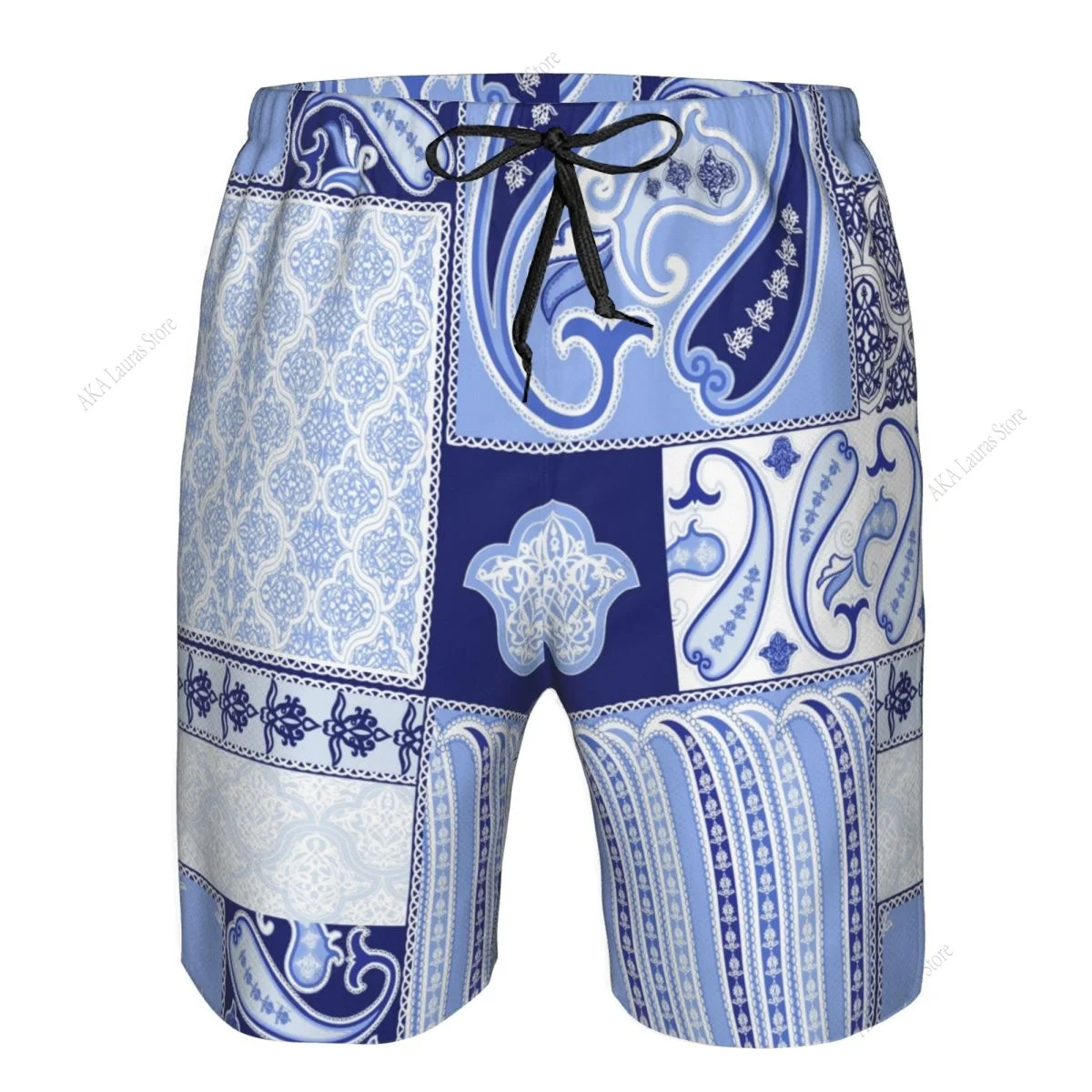 

Swimsuit Man Summer 2023 Gym Shorts Men's beach sport Patchwork Pattern Paisley