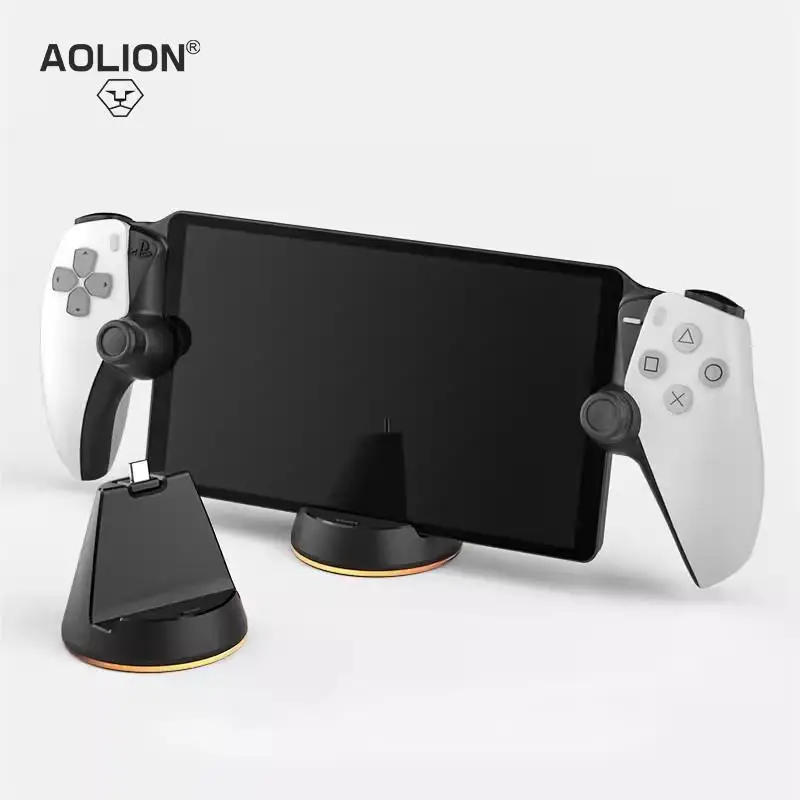 

For PlayStation Portal Game Console Charging Base With Type C Charger Dock Stand Station For PS Portal Handheld Game Accessories