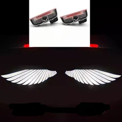 Angel Wing LED decoration Lamp tool Accessory For VW Car Door Light Golf 7 5 6 Touran Tiguan Passat CC Sagitar Magotan Arteon 2X