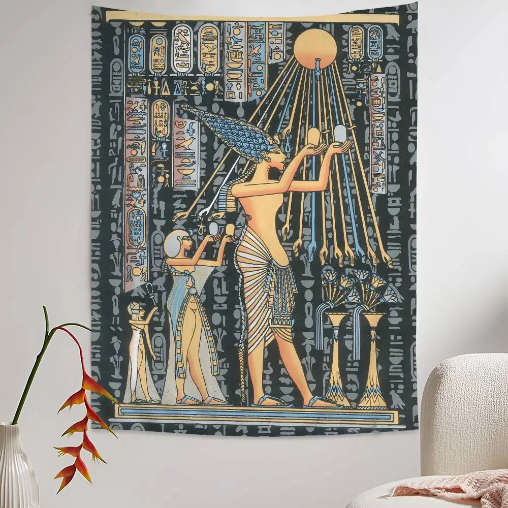 Egyptian Mythology Hanging Bohemian Tapestry Bohemian Wall Tapestries Mandala Kawaii Room Decor