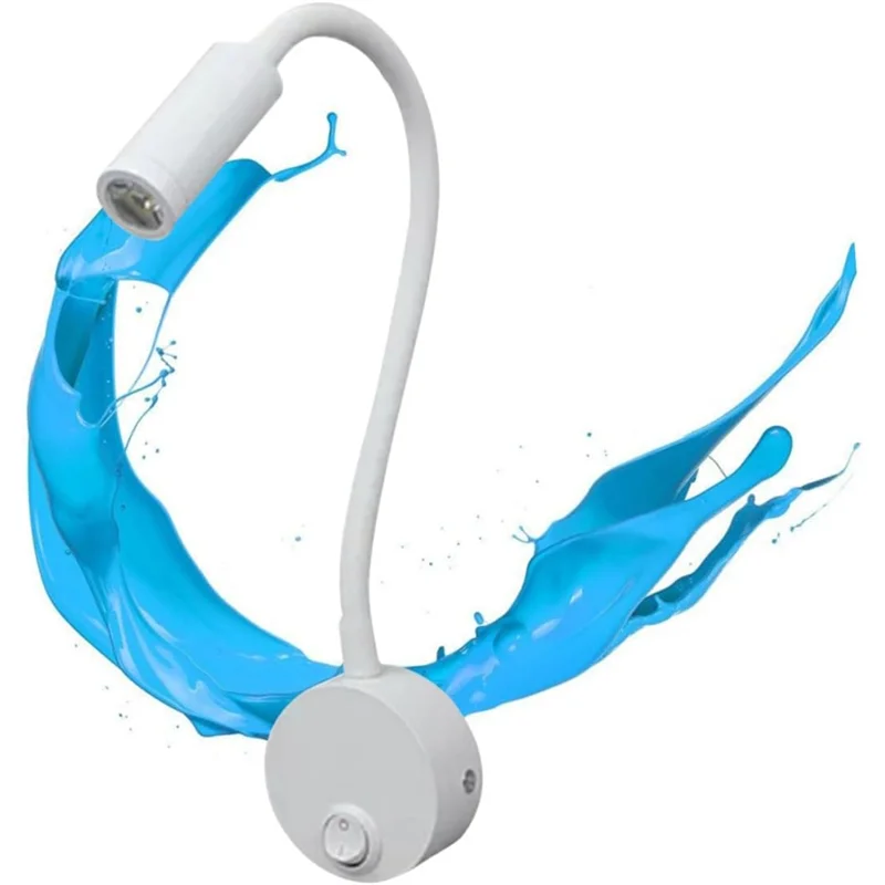 ABJY-6 шт. 3 Вт светильники для книжного шкафа, минималистичная настольная лампа на гибкой стойке для чтения, настенный светильник для спальни, общежития, светодиодная рабочая лампа