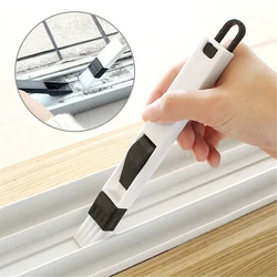 Portable Two-in-one Cleaning Brush Multifunctional Door and window Keyboard Groove Cleaner Dust Shovel Window Rail Cleaning Tool