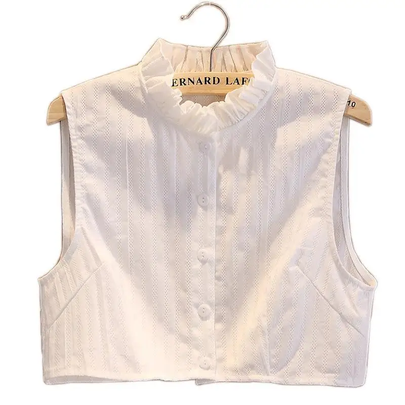 ドールカラー取り外し可能な襟多用途装飾女性用シャツ取り外し可能な襟ブラウス春夏秋冬白フェイク