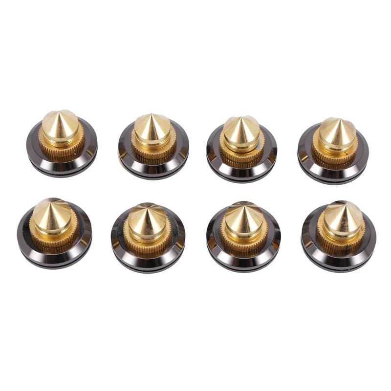 

40 Set Golden-Plated Speaker Spikes, Speaker Stands CD Audio Subwoofer Amplifier Turntable Isolation Feet