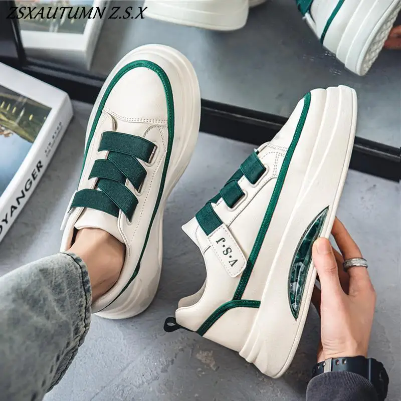 

2025 New Men Sports Fashion Air Cushion Increase Thick Soled Shoes Summer Breathability Casual Board Shoes sneakers men