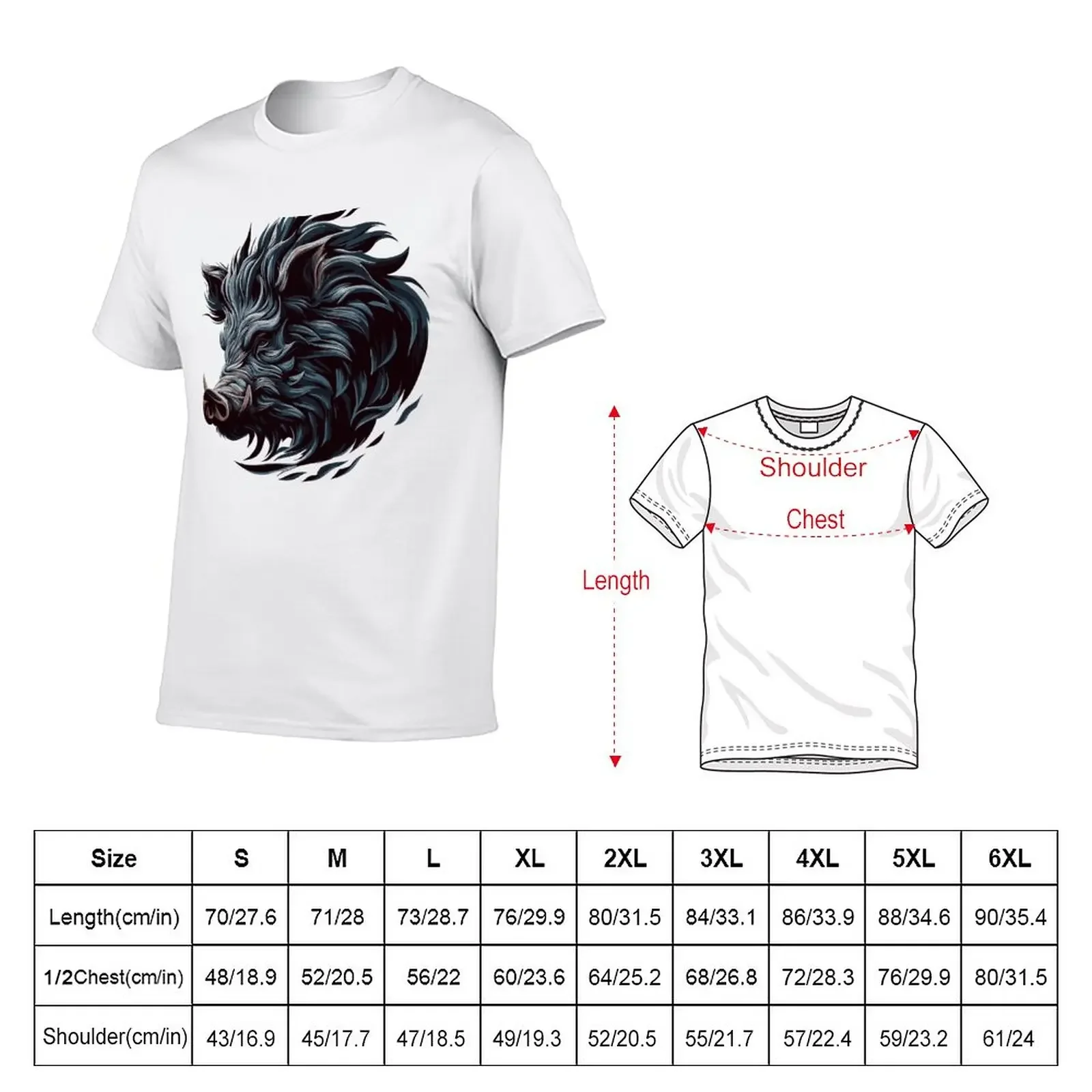 New Wild Animal - boar T-Shirt T-shirt for a boy oversized t shirts mens t shirt