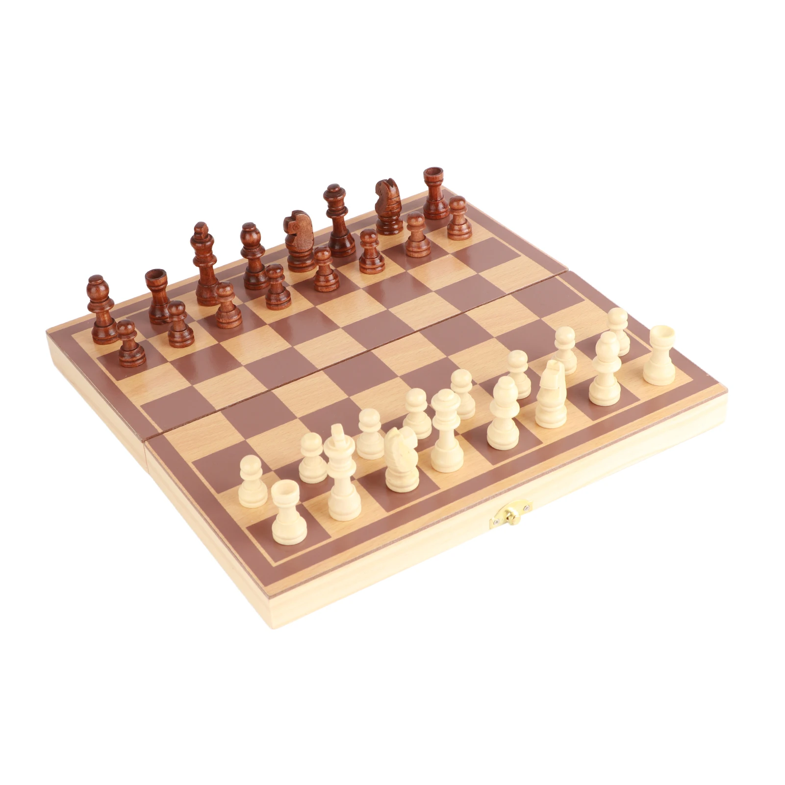 

Professional Chess Set Folding Wooden Chess Professional Handcrafted Educational Chess with Folding Board for Indoor and Outdoor