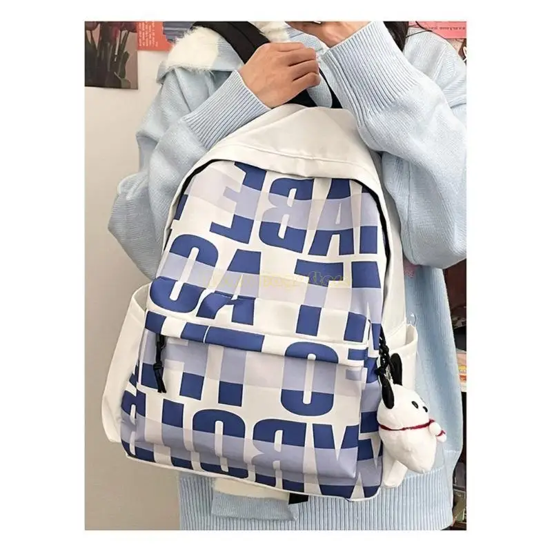 X90D Macks Casual Rucks para estudantes da Nylon School Backpack