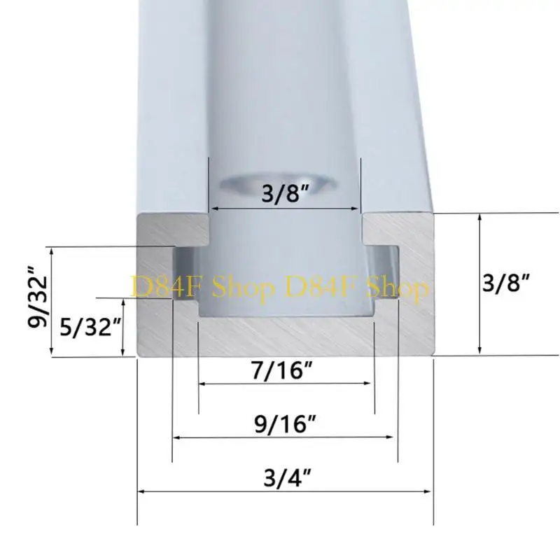 

D84F Universal T Tracks Aluminum Alloy Press Plate Fixer for Woodworking