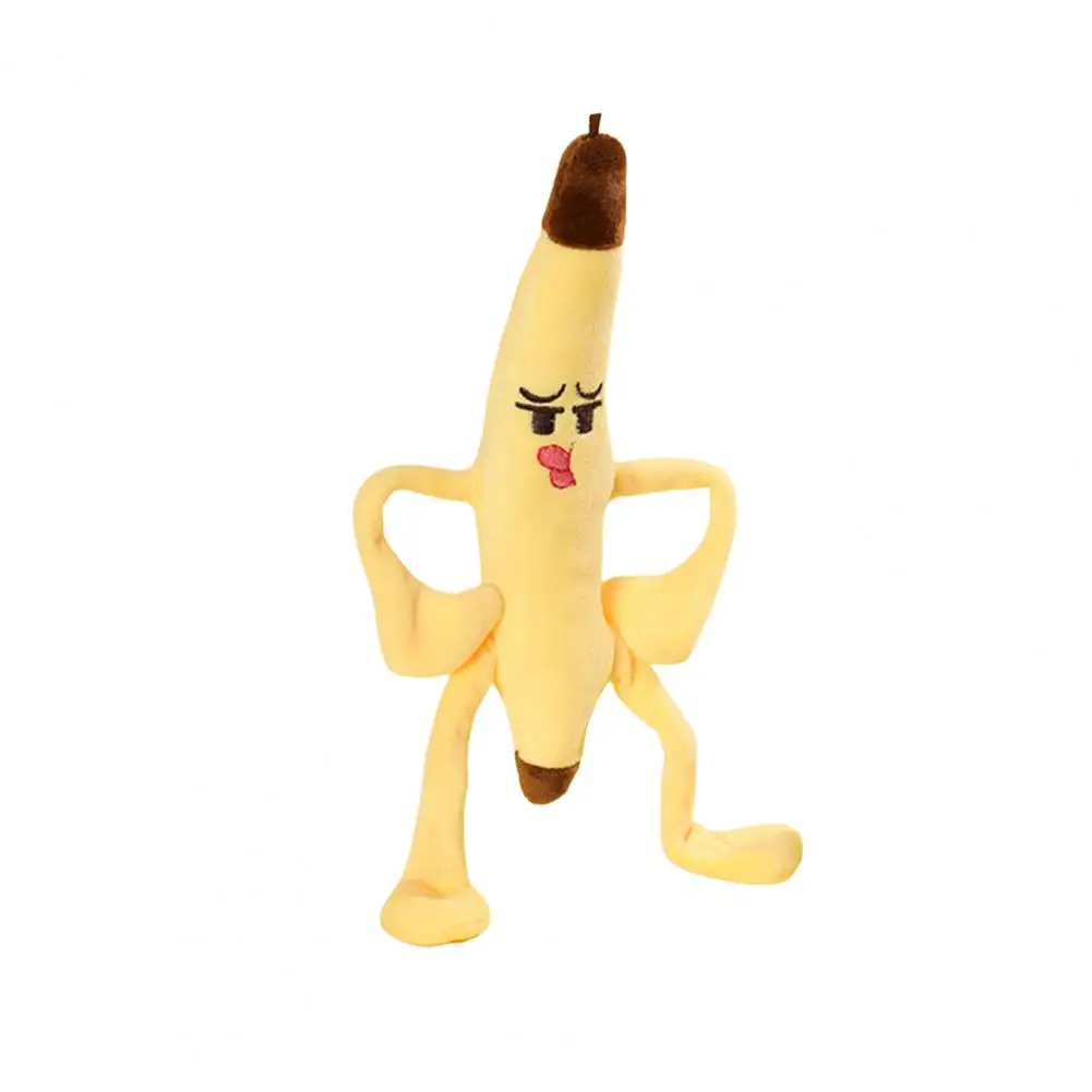 Funny Banana Toy Banana Plush Doll with Music Twistable Limbs Fun Fruit Stuffed Toy for Kids Friends Family Cute for Birthday