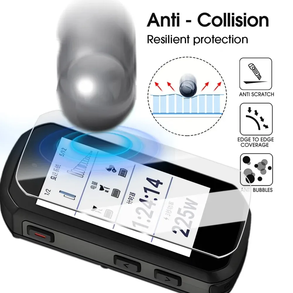 1-4PCS 9H Hardness Tempered Glass Protective Film For Garmin Edge 850 Edge 550 Bicycle GPS Stopwatch HD Clear Screen Protectors