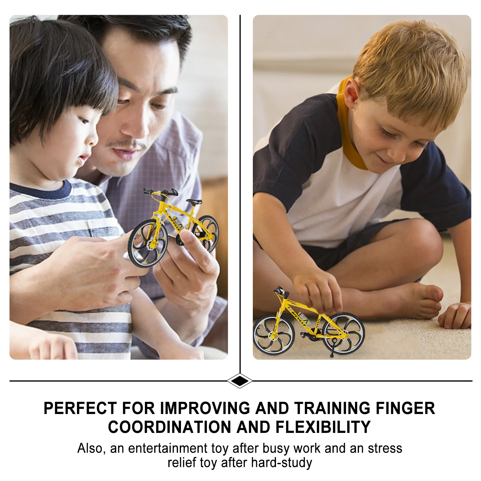 1 pièces doigt vélo alliage Mini doigt vélo soulagement du Stress divertissement bureau compétitif sport accessoire cadeau d'anniversaire pour les enfants