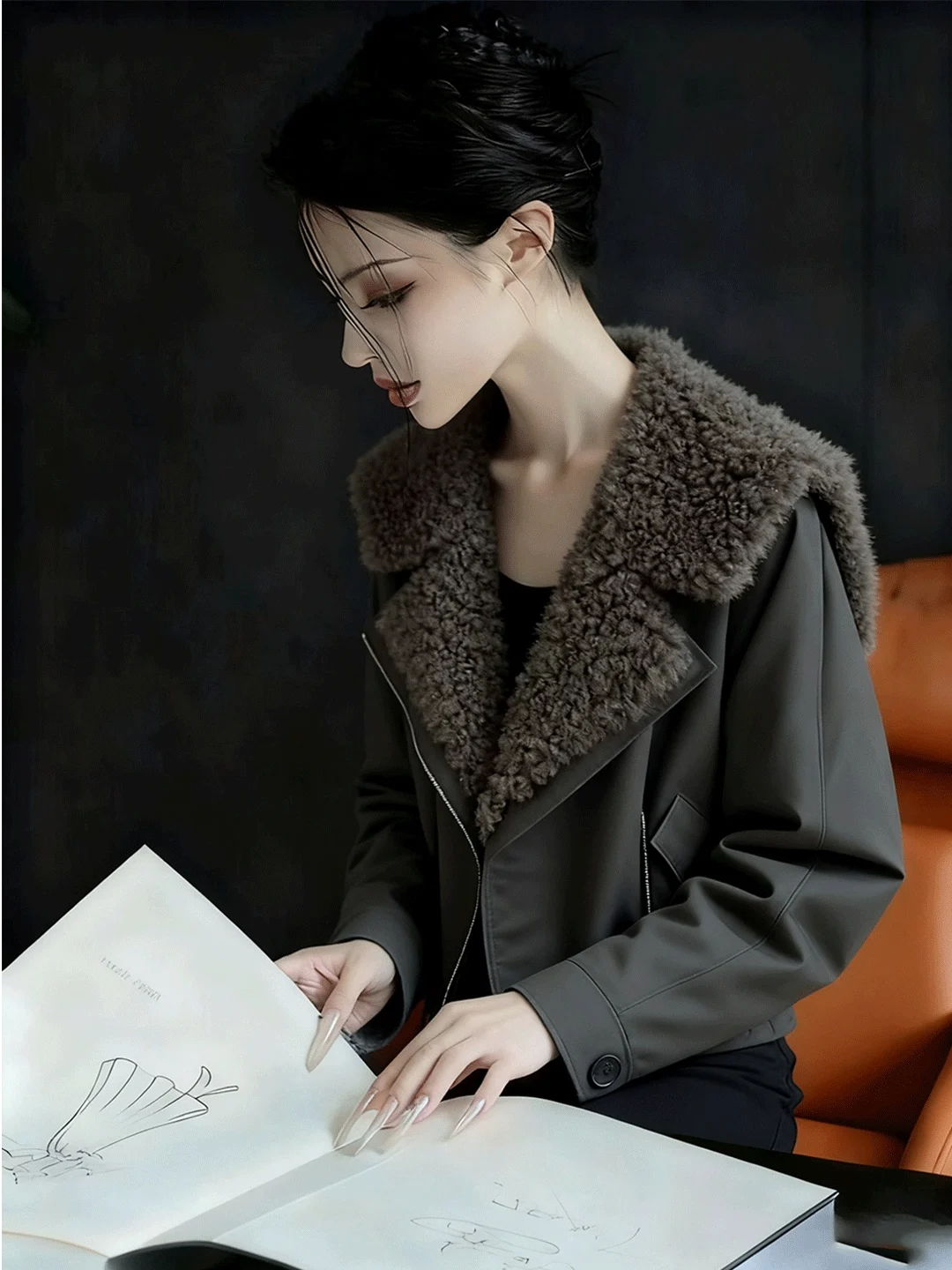 

Утепленная хлопковая куртка женская зимняя: новая модная модель, теплая, в стиле ретро, на молнии, длинная