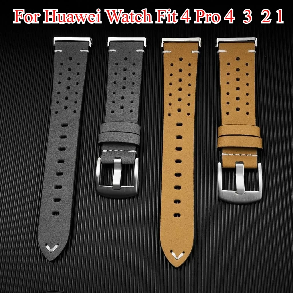 Кожаный ремешок для часов Huawei Watch Fit 4/4pro/3, браслет, ремешок для часов Huawei Watch Fit3 2 1, аксессуары для умных часов, браслет