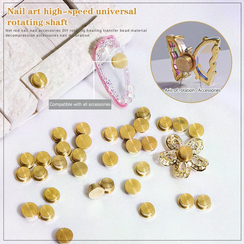 5 PCS S/m/l Rotating Bearing for Nail Art Jewelry Manicure Rotating Jewelry Accessories Universal Rotating Bearing Rotatable