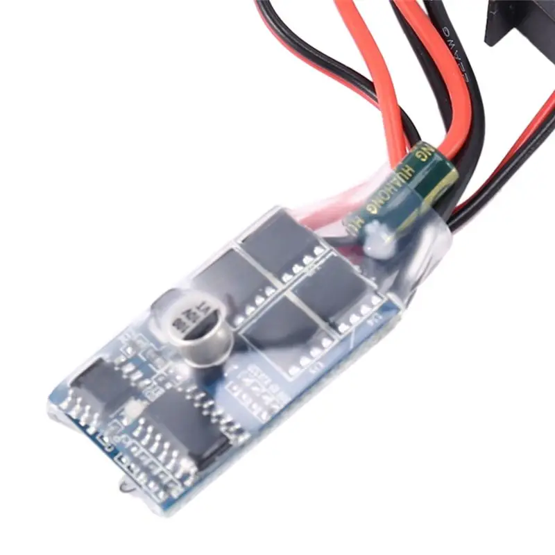 ABJL 4X RC ESC 10A Brushed Motor Speed Controller for RC Car Boat Without Brake, Forward Reverse