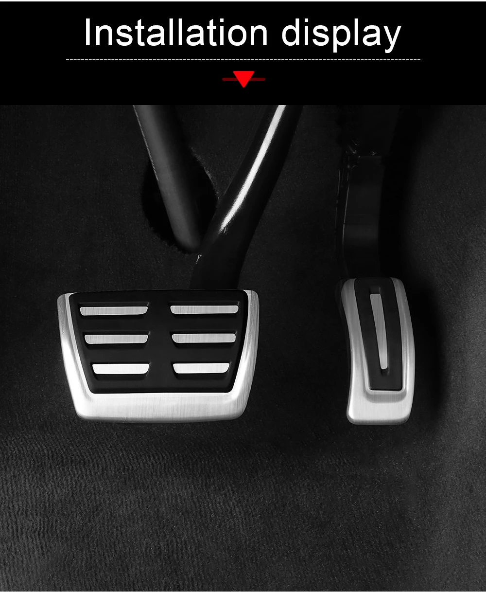 Für Porsche Macan / Macan S 2014-2018 2019 2020 2021 2022 2023 2024 2025 2026 Auto Gaspedal Bremspedal Abdeckung Zubehör – Detail 9