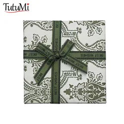 Bowknot Jewelry Box Earring Jewelry Necklace Storage Box Paper Organizer Storage Bronzing Jewelry Display Gift Case