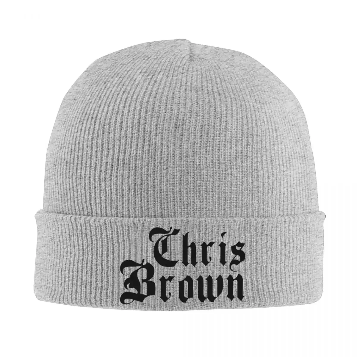 Chris Brown Beanie Hats American Rapper Bonnet Hats Female Male Retro Outdoor Sport Skullies Beanies Autumn Graphic Elastic Caps