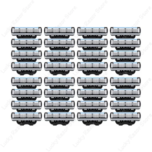 Imagen 2 del producto Maquinilla de afeitar de seguridad de acero inoxidable de nueva calidad, cuchilla de afeitar de 3 capas, cuchilla de afeitar Manual para hombres para la serie Mach, cuchillas de repuesto
