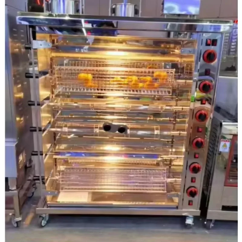 Commercial Electric Gas Chicken Rotisseries Chicken Roaster Grill Rotisserie Machine Chicken Oven