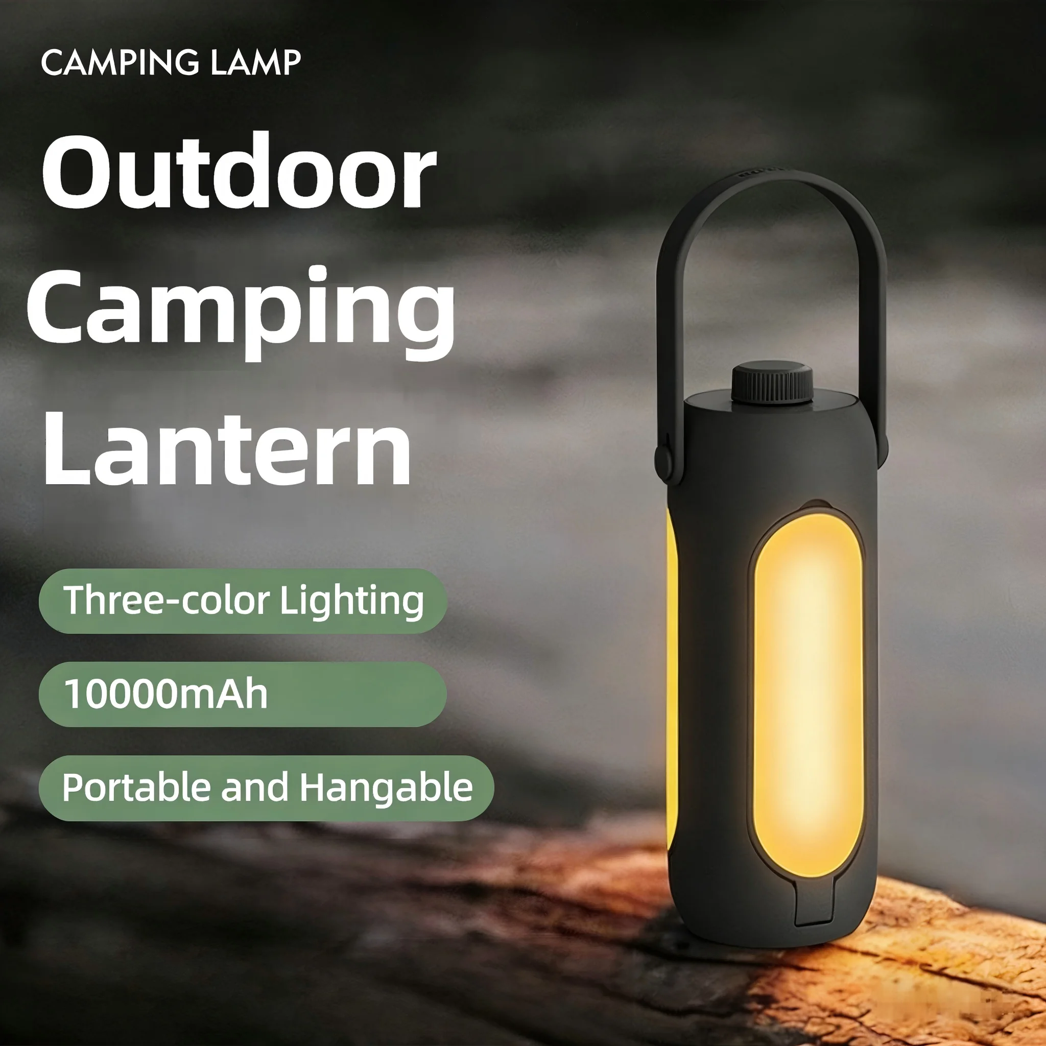 Outdoor Usb Power Bank - 10000mAh LED 캠핑 랜턴 USB 충전식