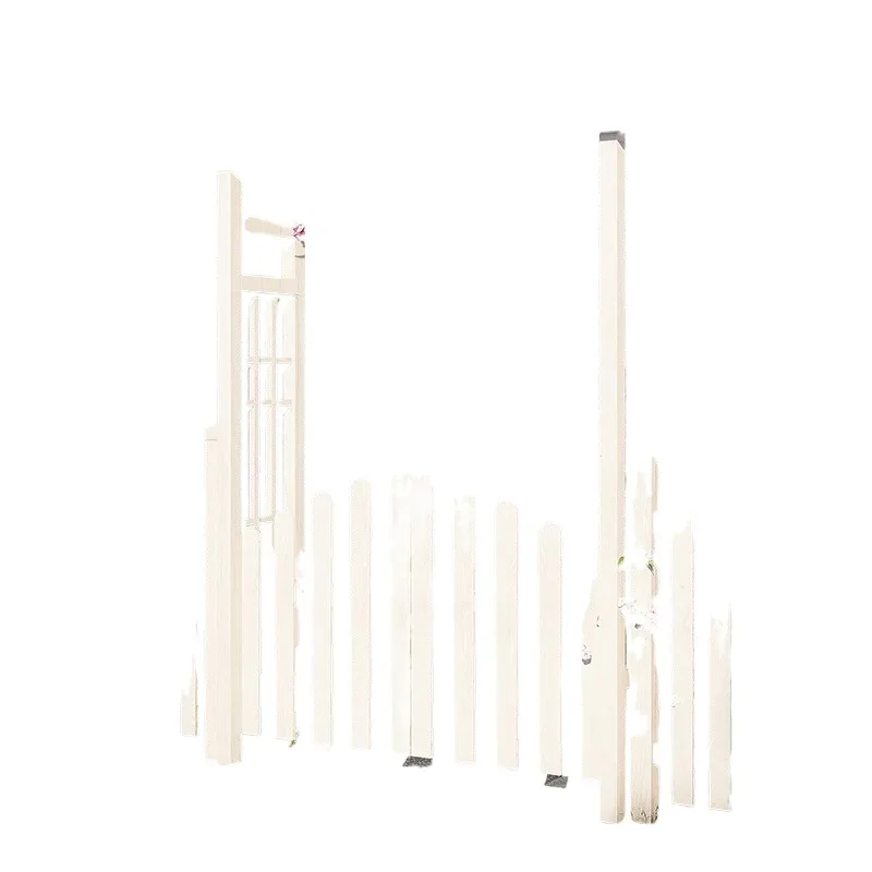 Outdoor courtyard preservative wood villa yard climbing vine frame balcony garden arch flower frame household periphery