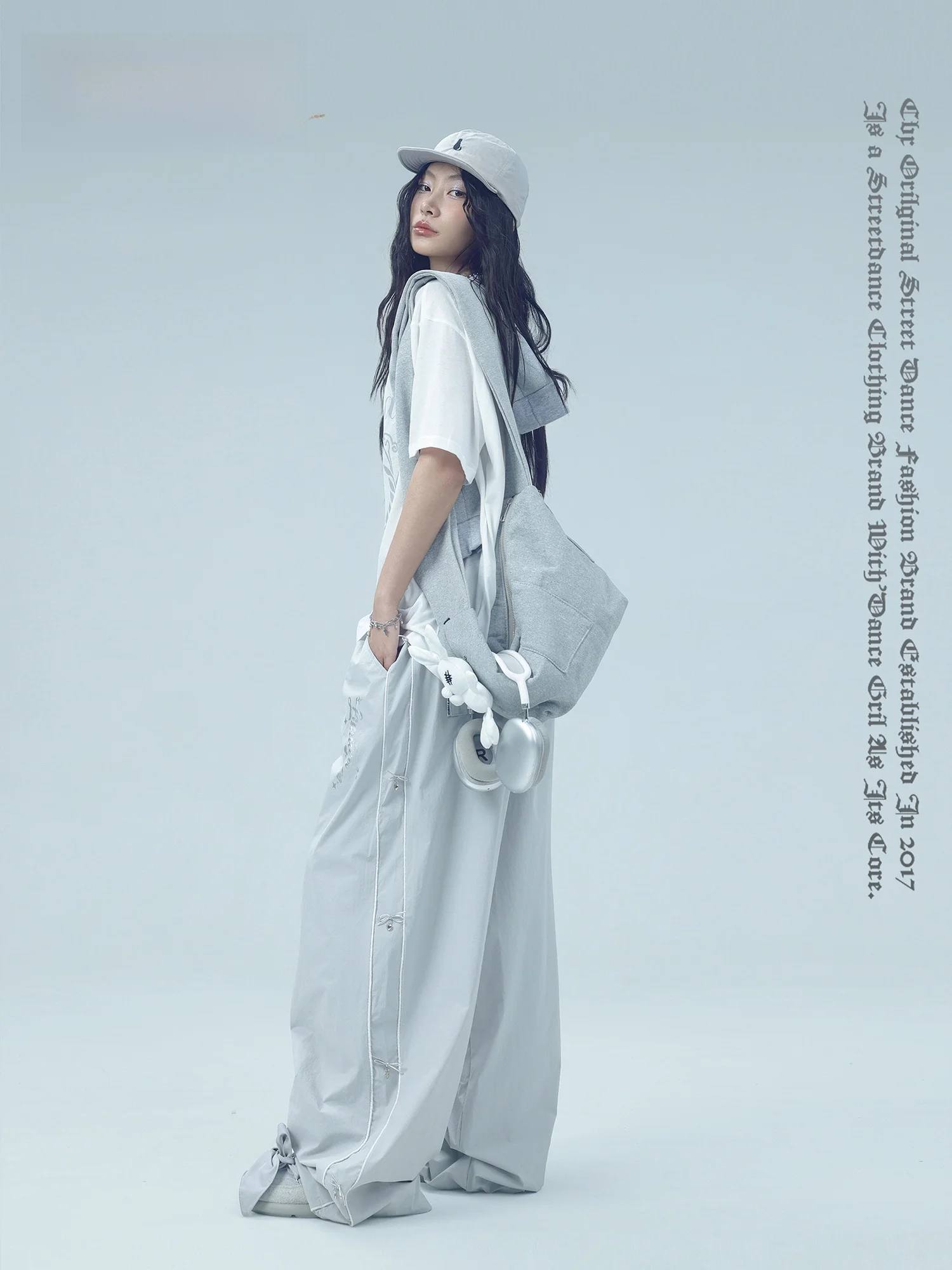 CBXLAB Street Dance ey Side Knot Hip Hop Spicy Girl سروال رياضي Qui Dry Series Bla Tech شعور رائع كاجوال...