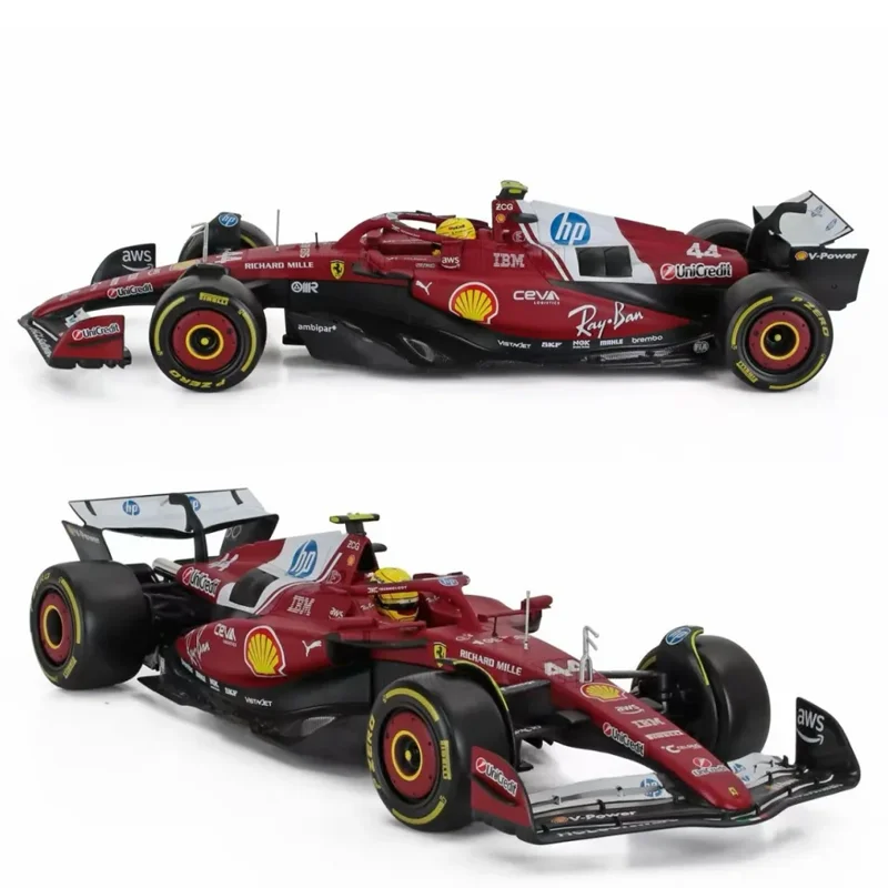 Nuevo En existencia Bburago 1:18 Ferrari 2025 F1 Sf-25 Hamilton # 44 Leclerc # 16 regalos de juguete personalizados de modelo de coche fundido a presión en miniatura de aleación