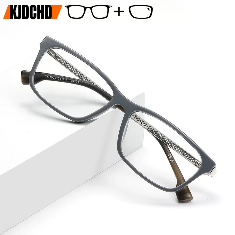 

KJDCHD Rectangle Prescription Glasses Men Progressive Eyewear Custom Women Photochromic Square Optical Eyeglass Myopia glasses