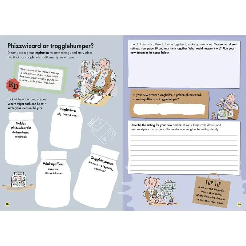 Roald Dahls Creative Writing With The BFG How To Write Splendid Settings Roald Dahl Puffin UK 9780241384572 Book