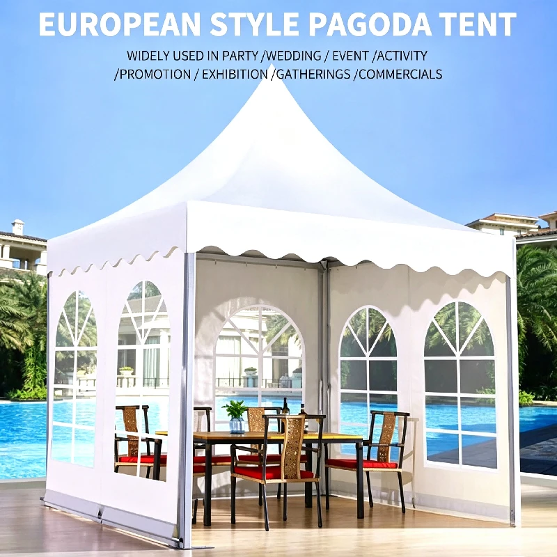 Tenda Pagoda Putih yang Dapat  - Outdoor Furniture European ulasan dan harga