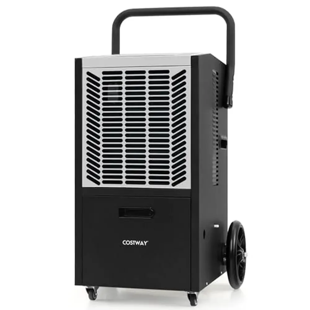 163 Pints Commercial Dehumidifier 4500 Sq.Ft Dehumidifier with Pump & Drain Hose 24H Timer Industrial Dehumidifier Basement