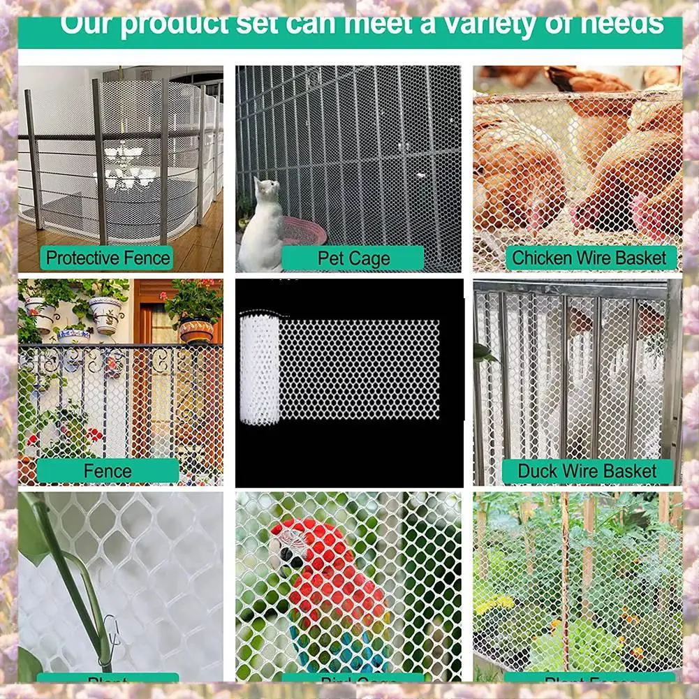 

Plastic Chicken Wire Fence Mesh,Fencing Wire For Gardening, Poultry Fencing, Chicken Wire Frame For Floral Netting