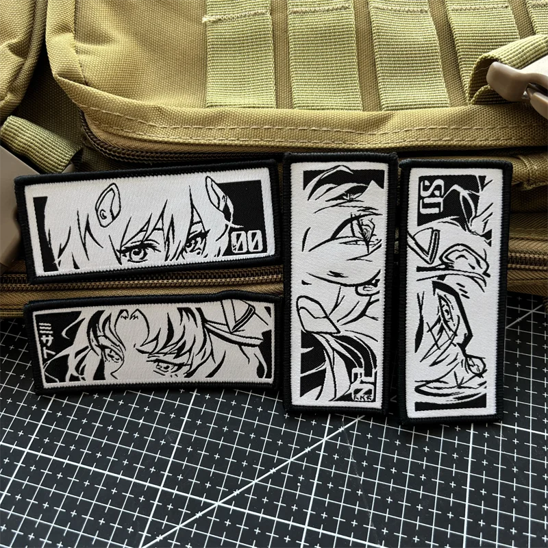 Parche velcro bordado Evangelion Asuka Rei para mochila táctica - imagen 4