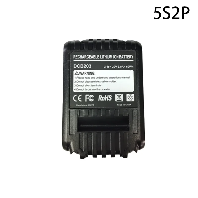 Original 20V 3,0Ah 4,0Ah 5,0Ah 6,0Ah DCB200 Ersatz Li-Ion Akku für DeWalt DCB205 DCB201 DCB203 Elektrowerkzeug Akku