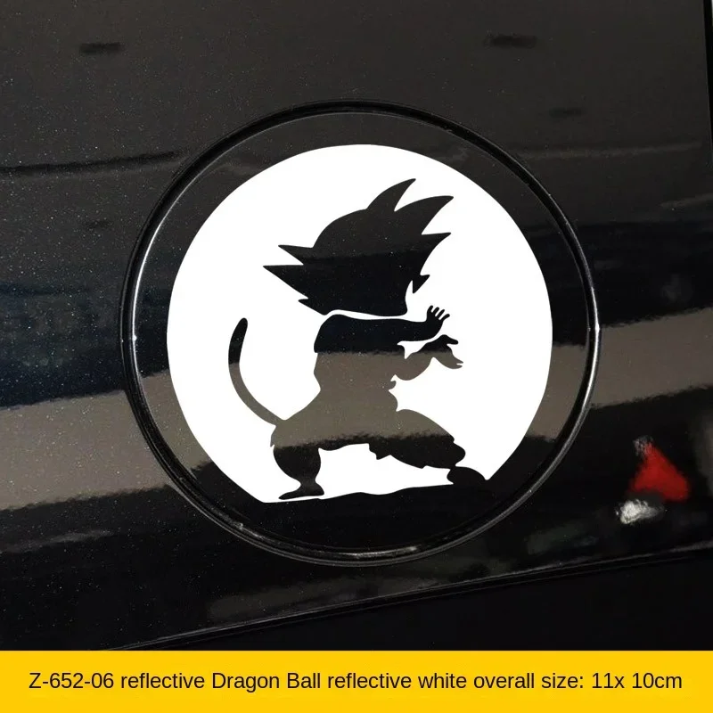 Dragon Ball Goku Reflective Car Door Sticker Warning Safety Anti Collision Reflective Decal Car Sticker for Automobile Trunk New