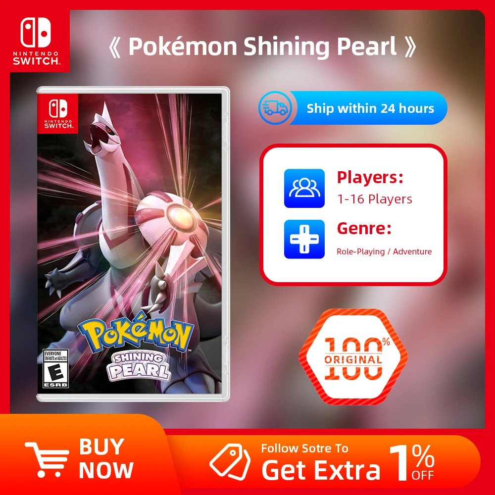 Pokemon Shining Pearl - Nintendo Switch Game Deals 100% Official Original Physical Game Card Adventure Genre for Switch OLED Lit