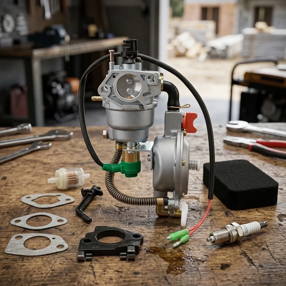 Carburetor Kit for LPG and Natural Dual Conversion Fits For 4 5 kW to 10 kW Generators for Extended Engine Operation