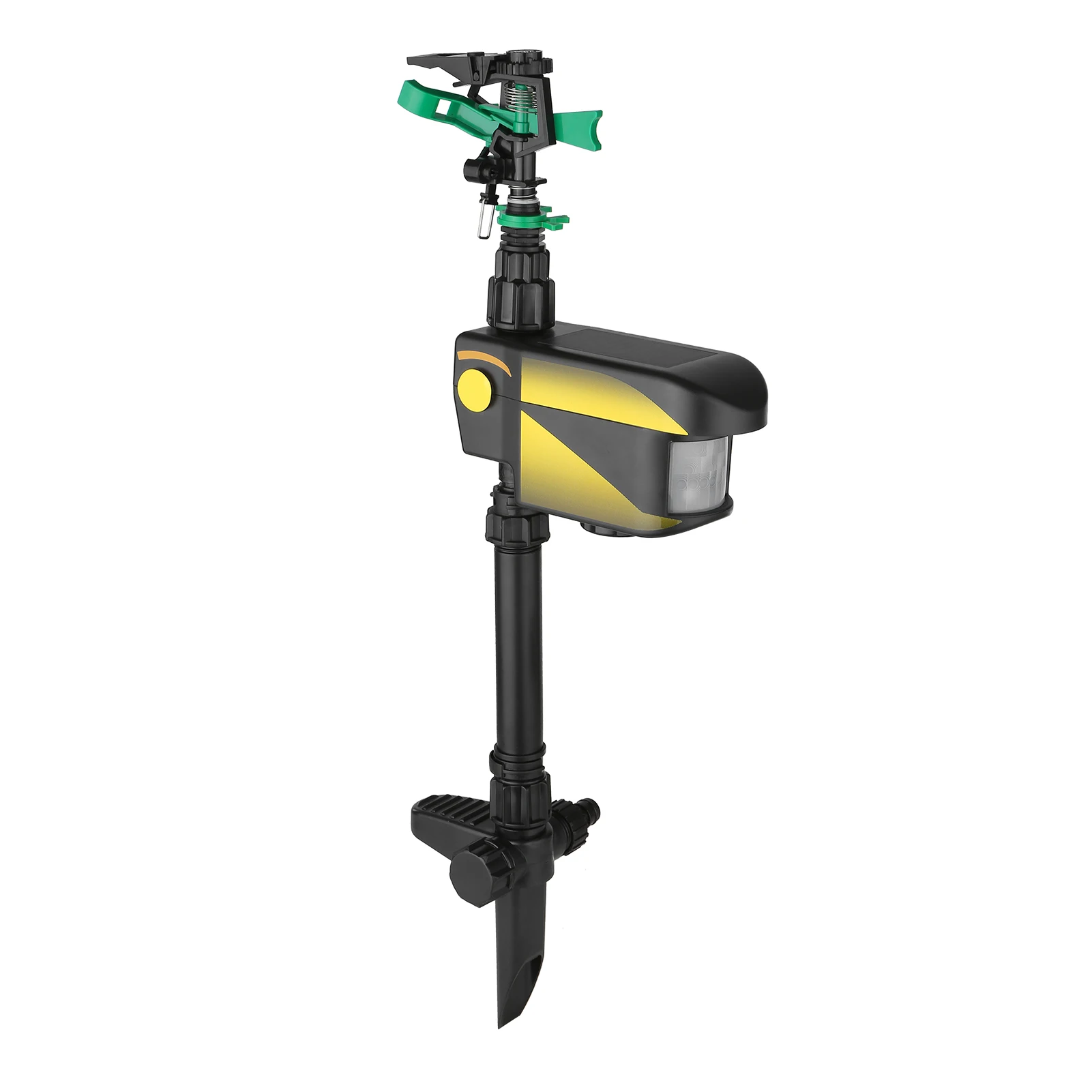 

Solar Power Motion-Activated Sprinkler Animal Repeller with Modes Adjustable Spray Angle & Sprinkle Distance for Garden Farm