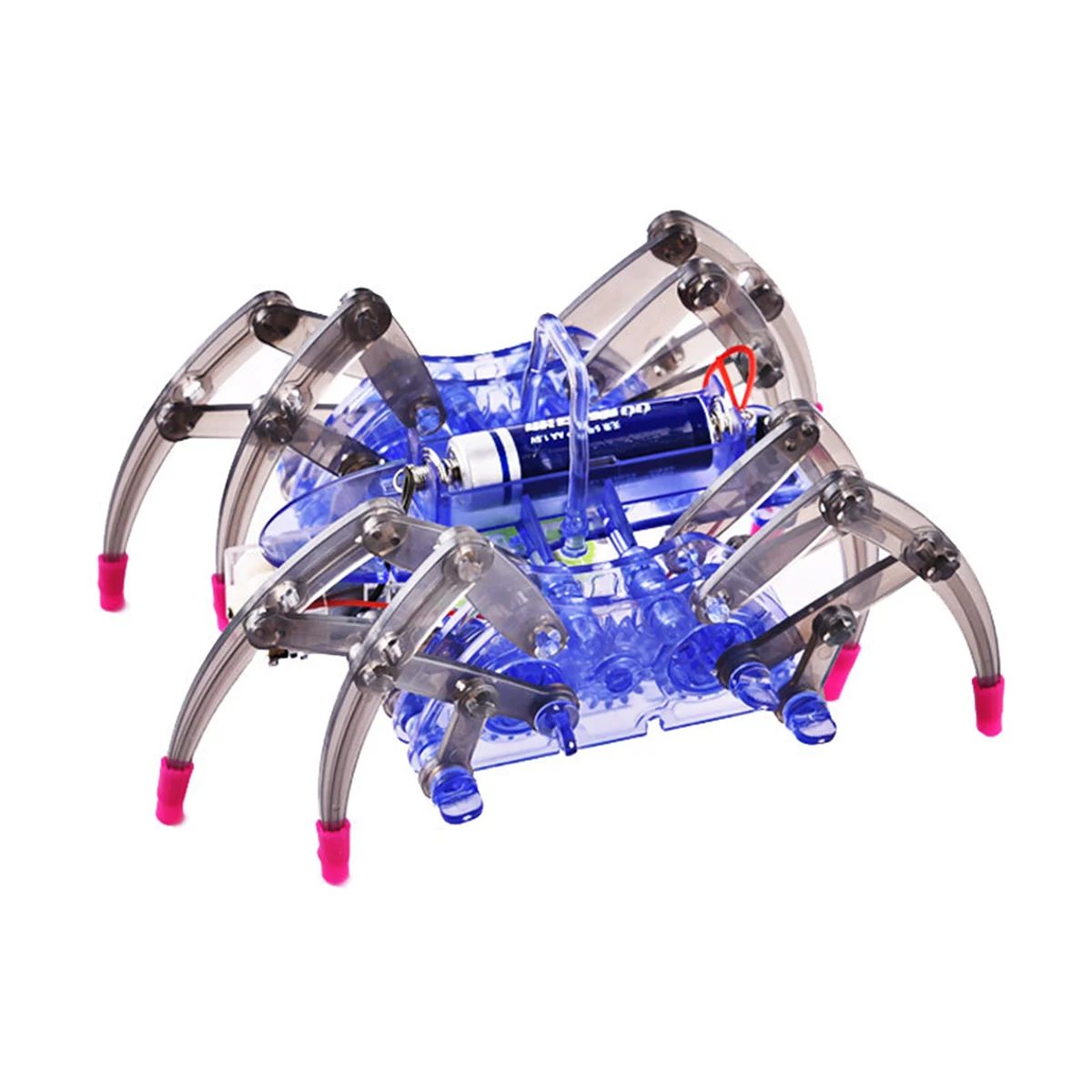 Bionic Spider Robot DIY Assembly Kit, Electric Crawling Mechanical Model, STEM Science Learning Project for Kids Teens