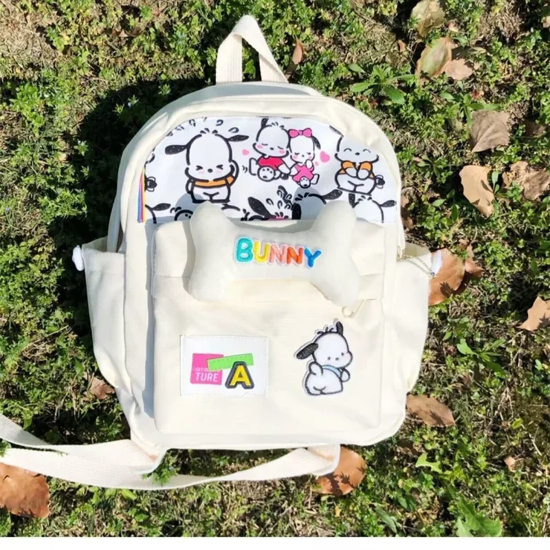 Sanrio New Pacha Dog Student Schoolbag Cute Cartoon Large Capacity Children's Lightweight Casual Backpack