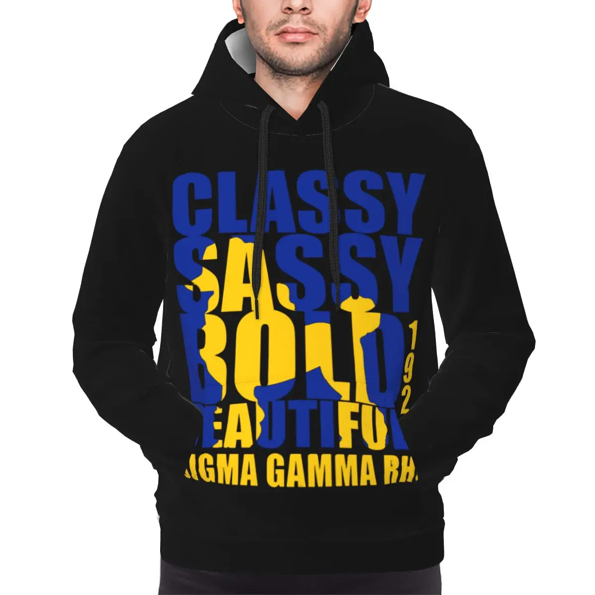 Sigma SGR Gamma Rho Men's Pullover Hoodie Casual Hooded Sweatshirt Best Hoodies Sportswear Tracksuit with Pocket