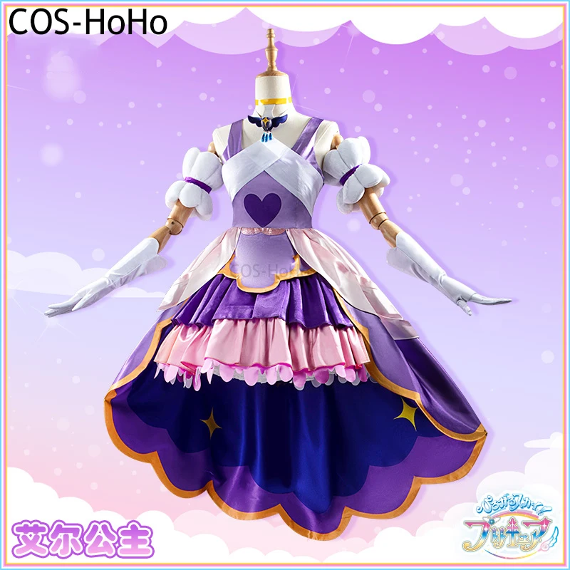 COS-HoHo Anime Hirogaru Sky! Pretty Cure Ellee Elegant Lovely Uniform Cosplay Costume Halloween Party Role Play Outfit Any Size