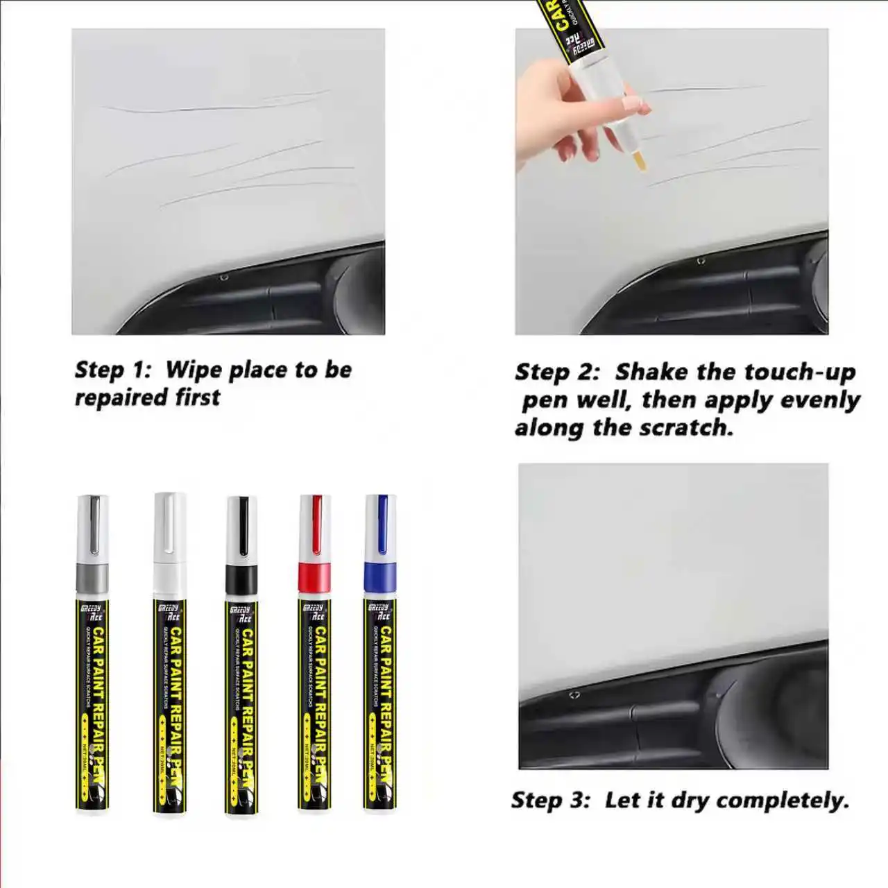 Greedy Tree Car Touch-Up Paint Pen, Auto Scratch Repair & Paint Fix Pen