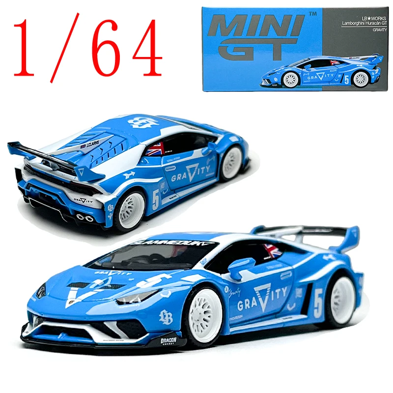 

Литой под давлением сплав MINIGT, масштаб 1/64, модель гоночного автомобиля Lamborghini Huracan GT-модель автомобиля Lamborghini Huracan, статическая деталь дисплея