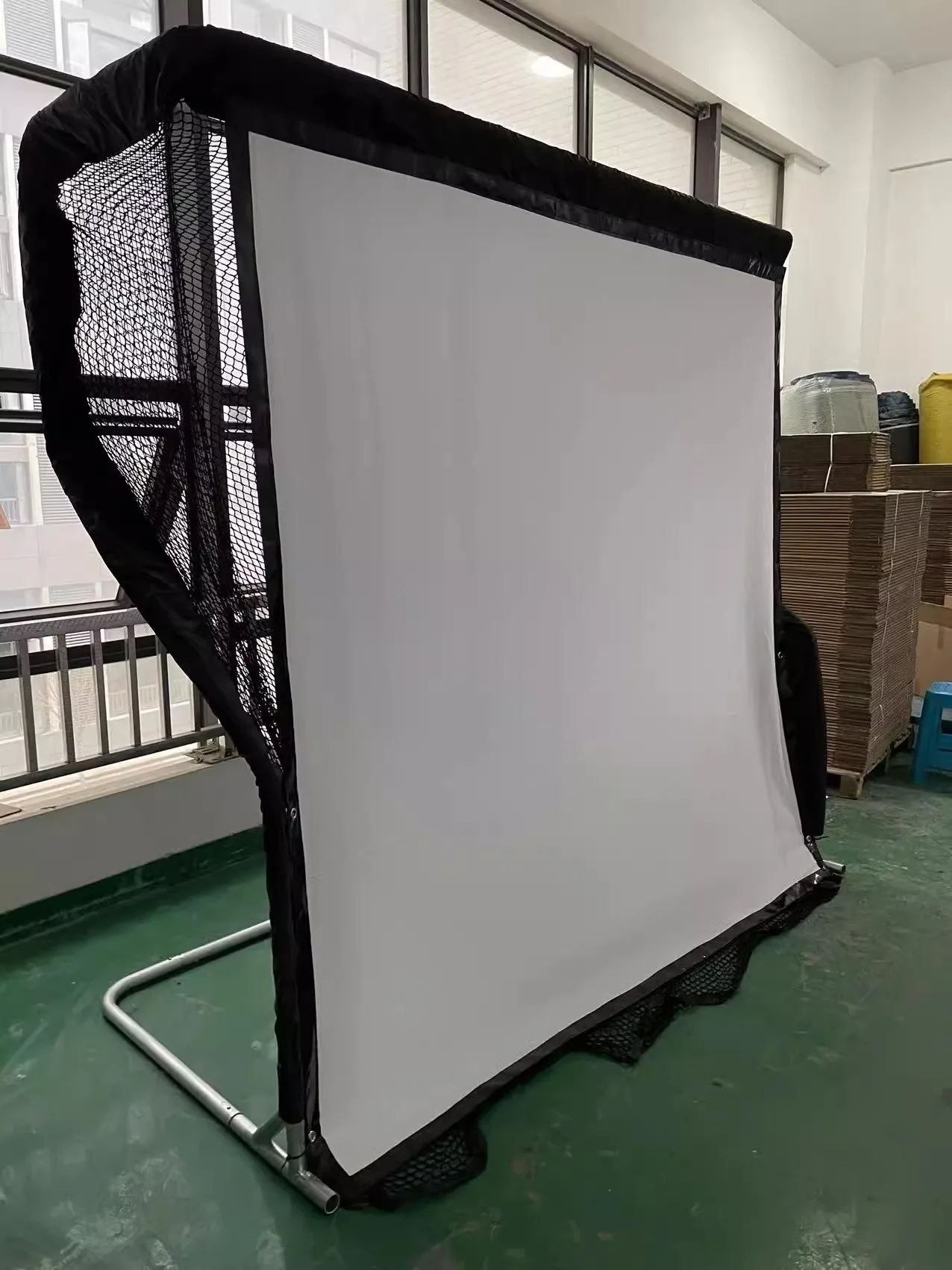 Factory Direct 2026 Portable Indoor Green Golf Training Golf Swing Training Practice Chipping Net With Projection Cloth Golf Chi
